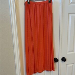 Orange maxi Skirt
